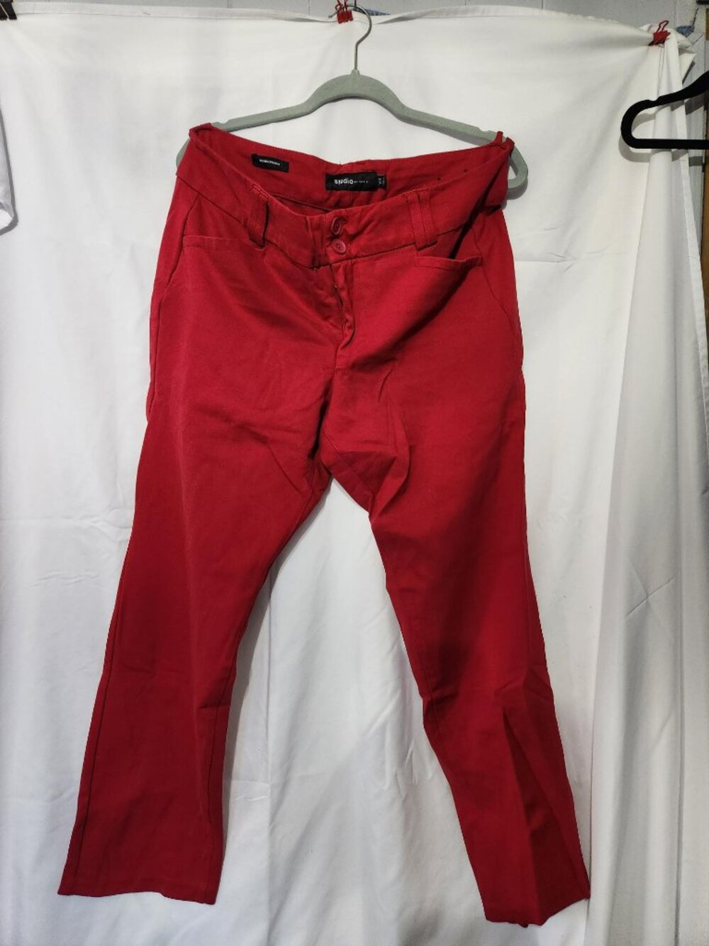 Studio by Torrid Jester Red Ponte Pants 16R Business Casual
